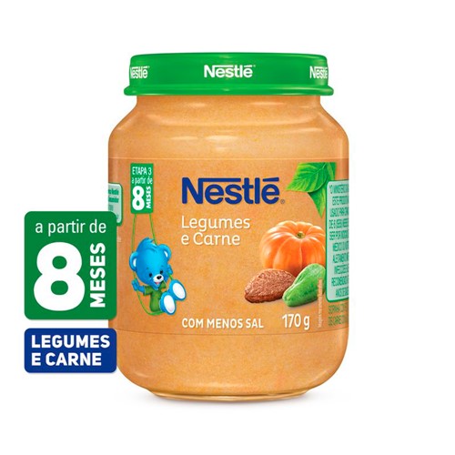 Papinha Nestlé de Legumes e Carne com 170g