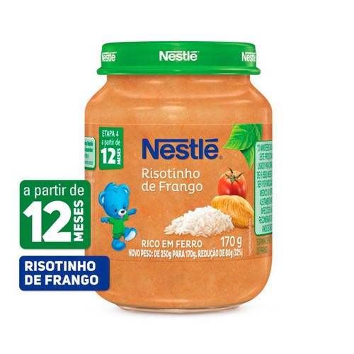 Papinha Nestlé de Risotinho de Frango com 170g