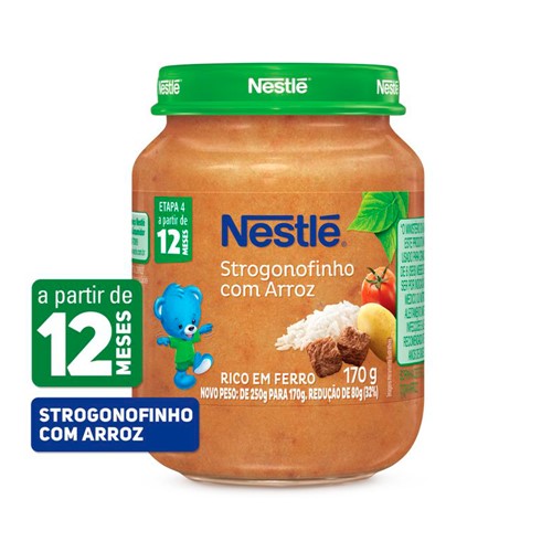 Papinha Nestlé de Strogonofinho com Arroz com 170g
