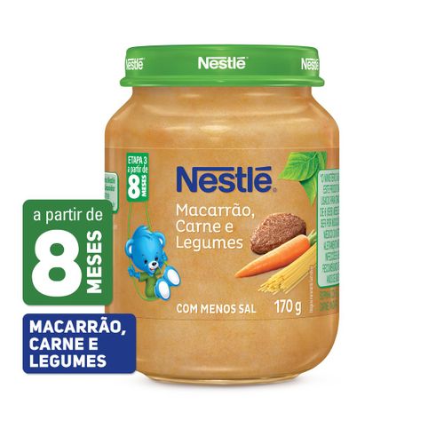 Papinha Nestlé Macarrão Carne e Legumes 170g