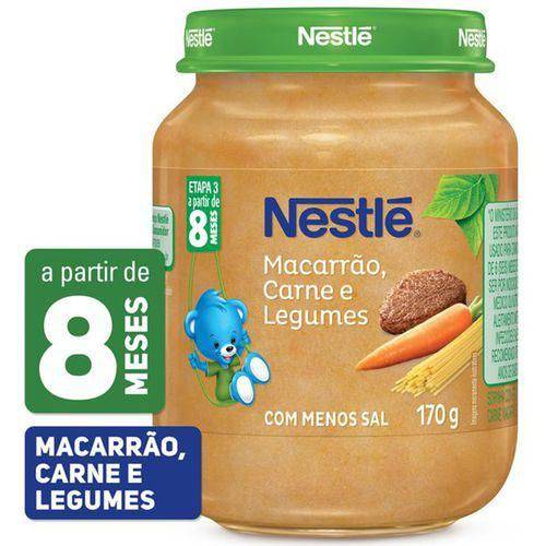 Papinha Nestlé Macarrão com Carne e Legumes 170g