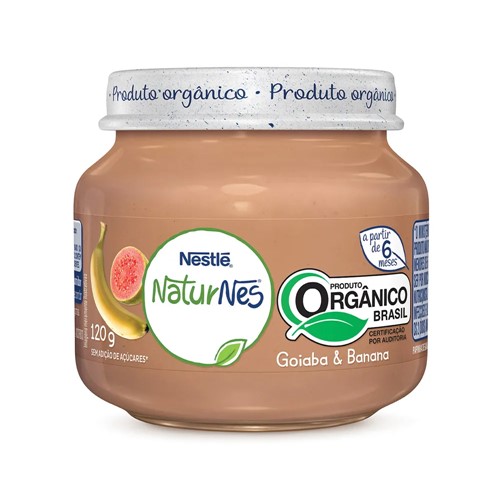 Papinha Nestlé NaturNes Orgânico Goiaba e Banana 120g