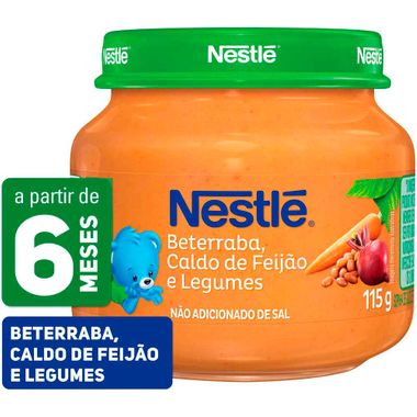 Papinha Sabor Beterraba Caldo de Feijão e Legumes Nestlé 115g