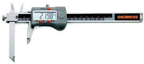 Paquímetro Digital (Bico Ajustável) - 200mm - Leit. 0,01mm - Digimess