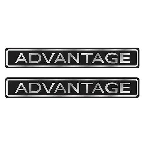 Par de Adesivos Resinados Advantage Chevrolet Astra Vectra
