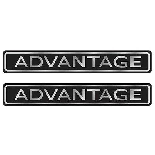 Par de Adesivos Resinados Advantage Chevrolet Astra Vectra