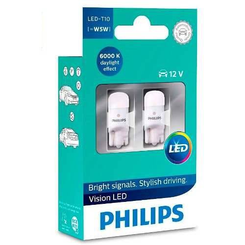 Par Lampada Pingo Led Lanterna 6000k Super Branca Philips