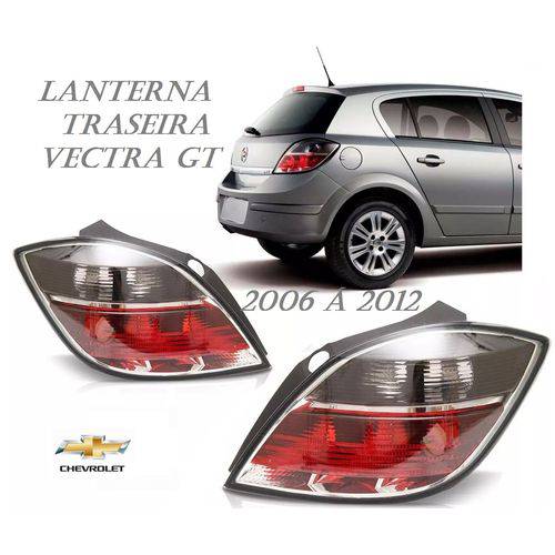 Par Lanterna Traseira Vectra GT GTX 2009 Fumê