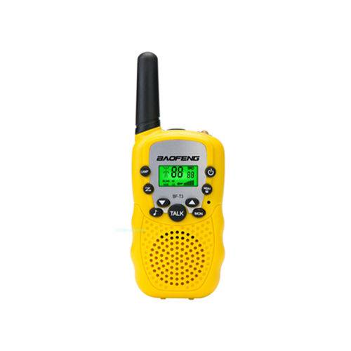 Par Rádio Comunicador Baofeng 22 Canais T3 Amarelo