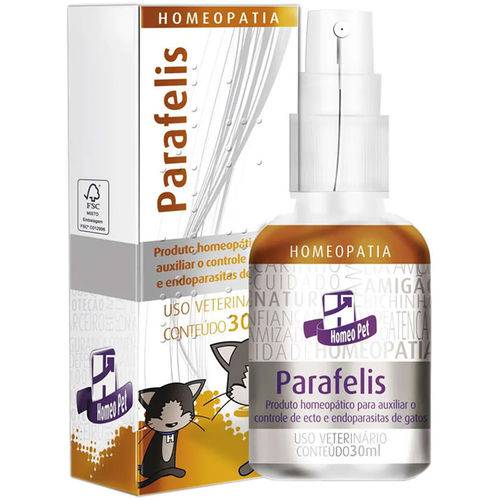 Parafelis Homeopet Controle de Parasitas Gatos Real H 30ml