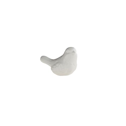 Pássaro Decorativo Branco 8,5cm