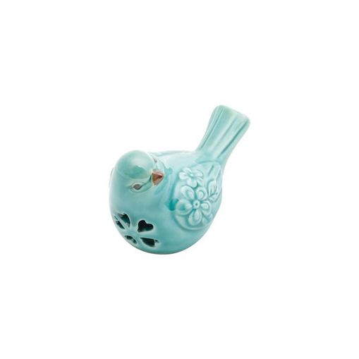 Pássaro Decorativo de Cerâmica Azul 4172 Lyor