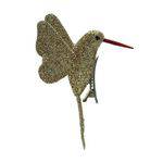 Pássaros Beija Flor com Glitter Nude - 4 Unidades 4 X 2 X 8 Cm