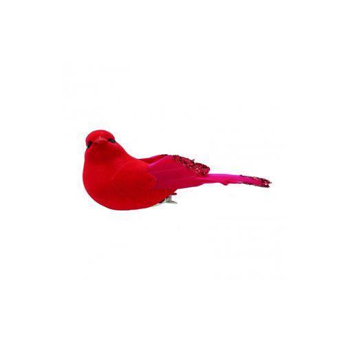 Pássaros Pássaro Vermelho - 3 Unidades 5 X 4 X 12 Cm
