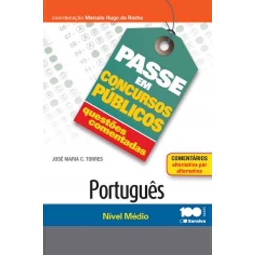 Passe em Concursos Publicos Questoes Comentadas Portugues - Saraiva