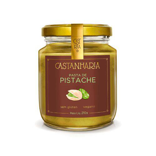 Pasta 100% Natural de Pistache - 210g - Castanharia