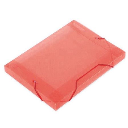 Pasta Aba Elástico Ofício 18mm Soft Polibrás - Vermelha