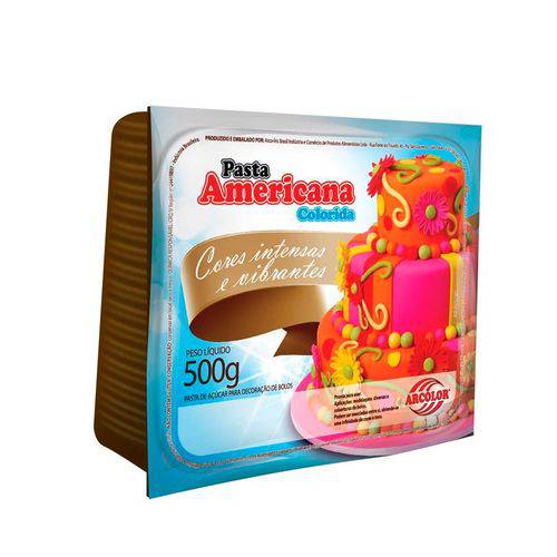 Pasta Americana Colorida 500g Arcolor