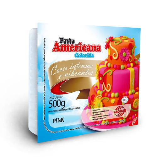 Pasta Americana Pronta Pink 500g - Arcolor