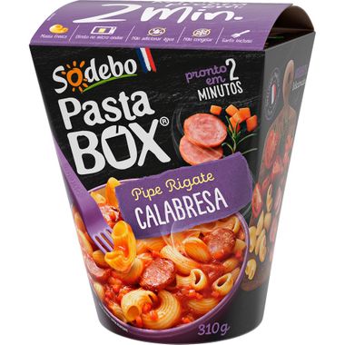 Pasta Box Pipe Rigate Calabresa Sodebo 310g