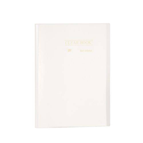 Pasta Catálogo 20 Sacos - A4 - Polipropileno - Transparente - Clear Book - CRISTAL - YES
