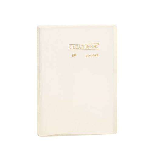 Pasta Catálogo 30 Sacos - A4 - Polipropileno - Transparente - Clear Book - Cristal