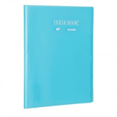 Pasta Catálogo 30 Sacos Plásticos Oficio Clear Book BD30NS YES - Azul Claro