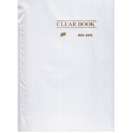 Pasta Catálogo 20 Sacos Plásticos Oficio Clear Book YES - Cristal