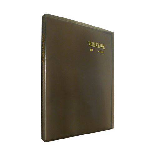 Pasta Catálogo 40 Sacos - A3 - Polipropileno - Transparente - Clear Book - Fume