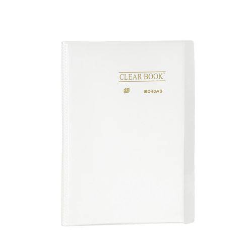 Pasta Catálogo 40 Sacos - A4- Polipropileno - Transparente - Clear Book - Cristal
