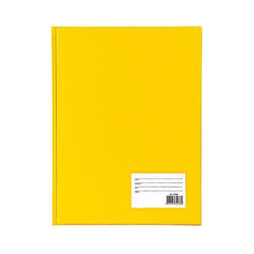 Pasta Catálogo 50 Envelopes Finos Sem Lombo Amarela DAC