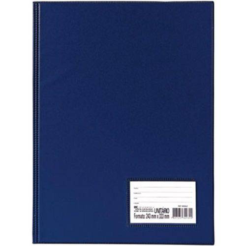 Pasta Catálogo 50 Envelopes Finos Sem Lombo Azul Escuro DAC