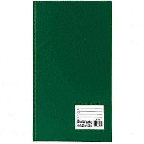 Pasta Catálogo 50 Envelopes Finos Sem Lombo Verde DAC