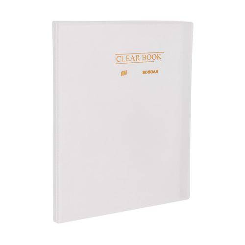Pasta Catálogo 50 Sacos - A4 - Polipropileno - Transparente - Clear Book - Cristal
