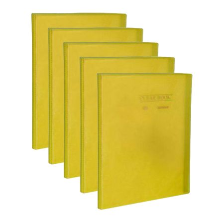 Pasta Catálogo 50 Sacos Oficio Clear Book BD50S Pct 5 Un. YES - Amarelo