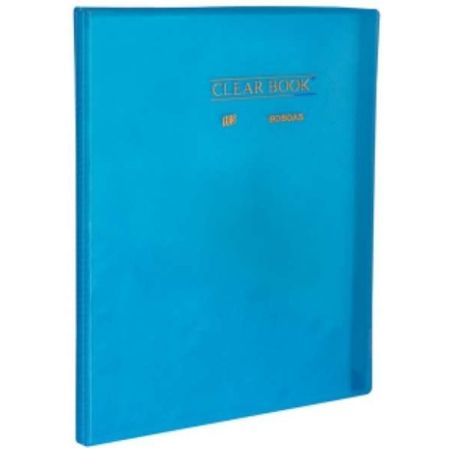 Pasta Catálogo 50 Sacos Plásticos Oficio Clear Book BD50S YES - Azul