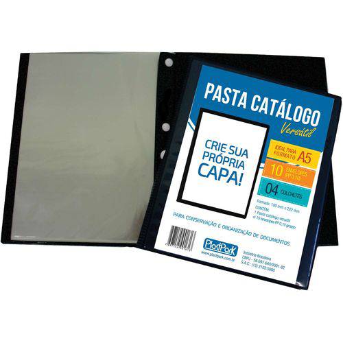 Pasta Catalogo A5 10 Env Grossos Personaliz. Romitec/plastpark Unidade