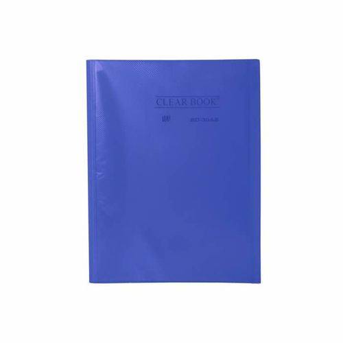 Pasta Catálogo Azul Clear Book com 20 Fls Tp A4. Bd20as Yes 12430