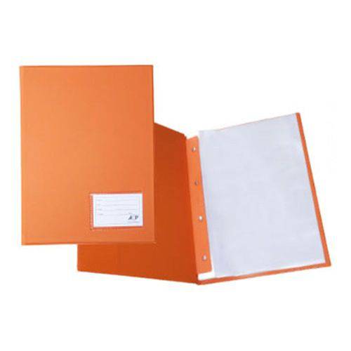 Pasta Catálogo C/ 50 Envelopes Fino e Visor Laranja Acp 134.la