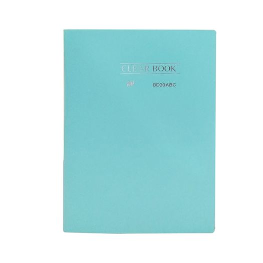 Pasta Catalogo Clear Book Azul Pastel 20 Envelopes Bd20abc Yes