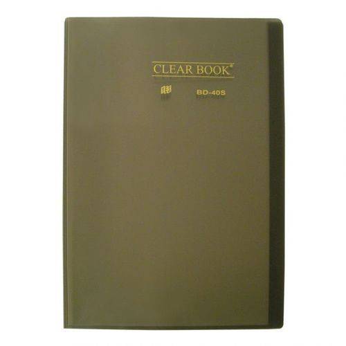 Pasta Catálogo Fumê Clear Book com 40 Fls 24x34cm. Bd40s Yes 12454