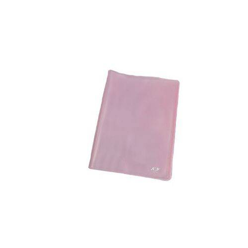 Pasta Catálogo PP A4 Transparente Sem Visor 20 Plásticos Rosa ACP