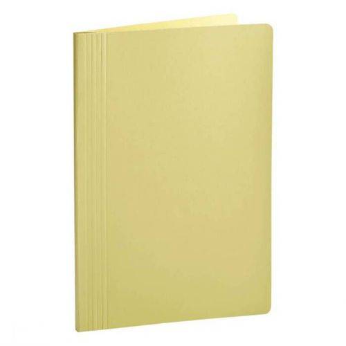 Pasta Classificadora Clean Cartolina Plastificada Amarelo com Grampo Plastico 0205a Dello 08001