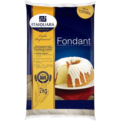 Pasta de Açúcar Fondant 2kg - Itaiquara