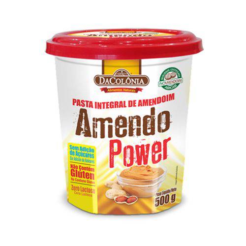 Pasta de Amendoim AmendoPower Crunchy 500g DaColônia