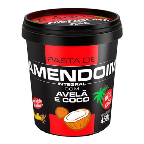 Pasta de Amendoim Avelã com Coco 450g - Mandubim