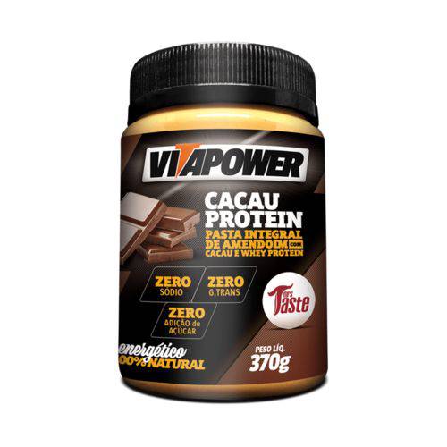 Pasta de Amendoim Cacau Protein - 370g - Vitapower