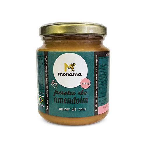 Pasta de Amendoim com Açúcar de Coco Monama 200 G