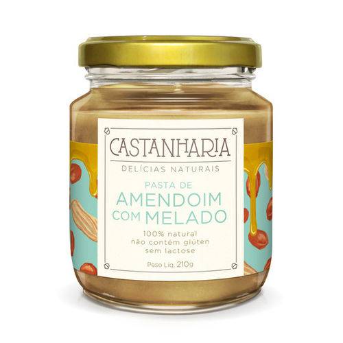 Pasta de Amendoim com Melado de Cana Castanharia 210g
