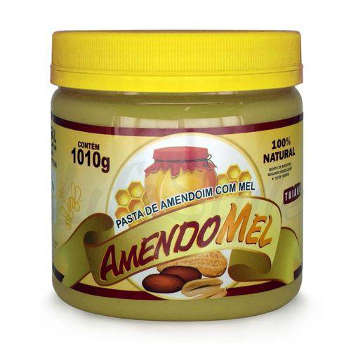 Pasta de Amendoim Crocante Amendomel (1010g) - Thiani Alimentos